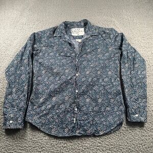 Frank & Eileen Barry Floral Cotton Button Down Shirt Women's Medium